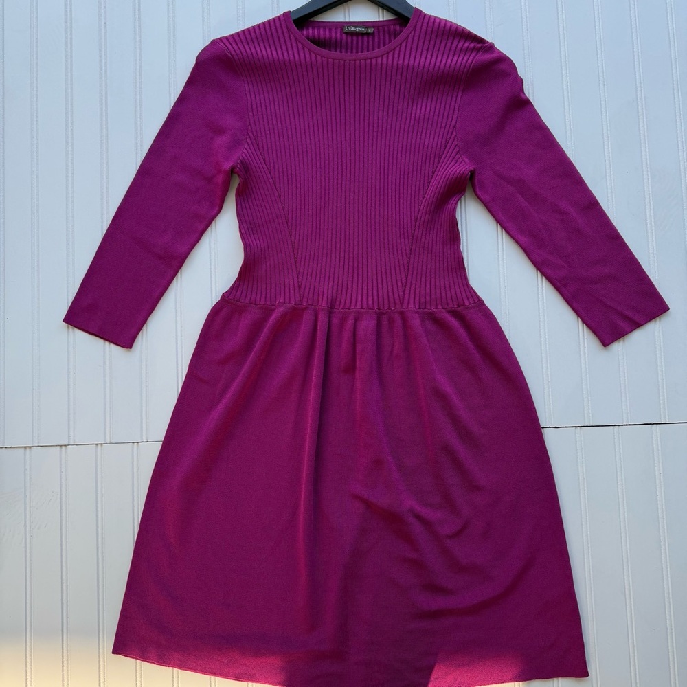 J. McLaughlin Magenta Long Sleeve Dress